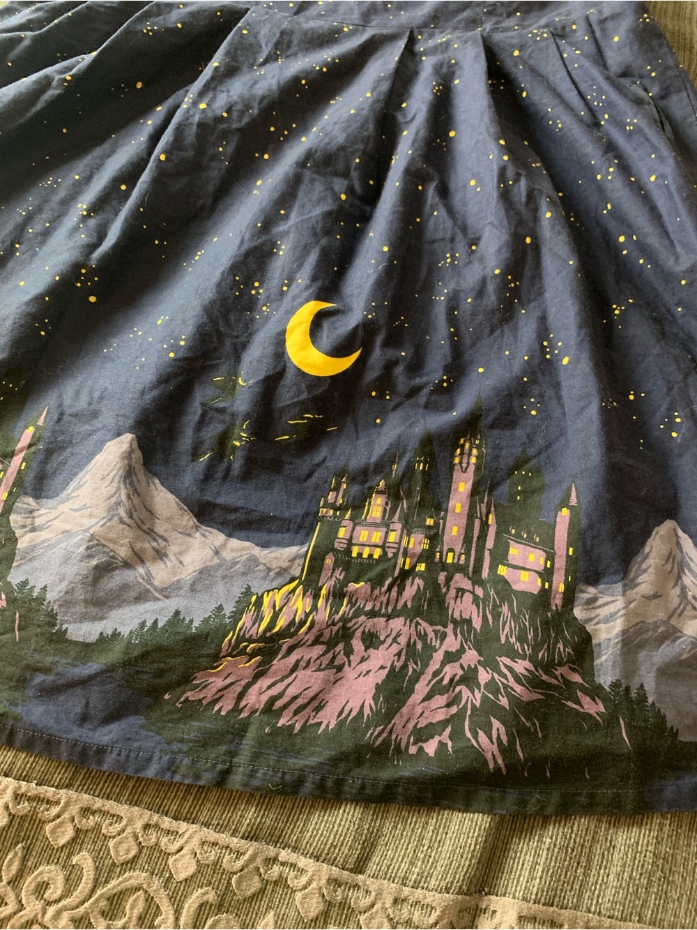 ModCloth Black Friday Harry Potter I Solemley Swear Midnight Dress Navy Blue - Picture 9 of 15